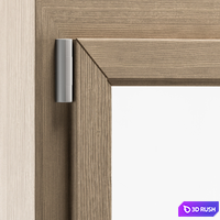 Wooden Window Modern - Windows Set 01 3D Model Vray, Corona