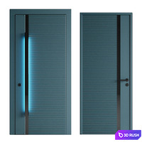 Entrance and interior door 3D Model Vray, Corona