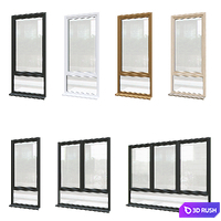 Exterior windows (optimized) v.02 3D Model Corona