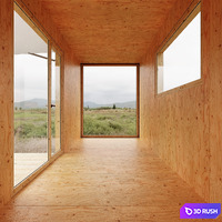 Container house 3D Model Vray, Corona