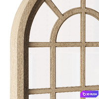 Arch Windows_v5 / Wooden arched window 3D Model Corona
