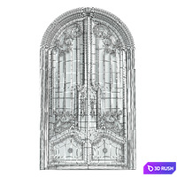 Abby Iron Doors PS2096 3D Model Corona
