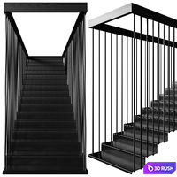 Sheet Metal Staircase 3D Model
