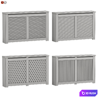 Decorative radiator screen set_03 3D Model Vray, Corona