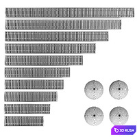 A set of water, floor convectors. 600-2000mm. 4 colors 3D Model Vray, Corona