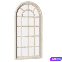 Arch Windows_v5 / Wooden arched window 3D Model Corona