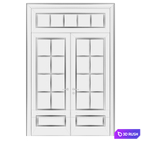 Volhovec PARIS doors 3D Model Vray, Corona