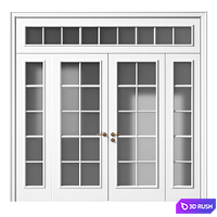 Volhovec PARIS double doors 3D Model Vray, Corona
