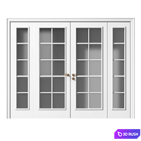 Volhovec PARIS double doors 3D Model Vray, Corona