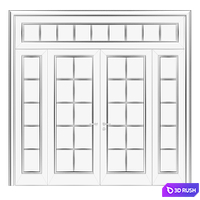 Volhovec PARIS double doors 3D Model Vray, Corona