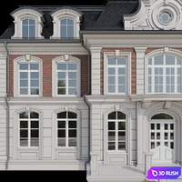 House facade 3D Model Corona
