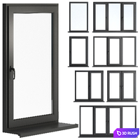 Windows Collection 04 3D Model Vray