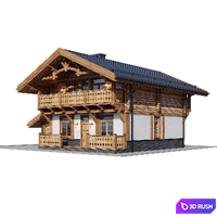 Country House 11 3D Model Vray, Corona
