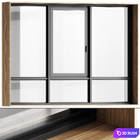 Stained glass windows / panoramic windows 06 3D Model Vray, Corona
