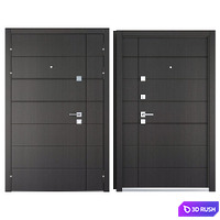 Entrance metal door Slim 2 (Favorit) 3D Model Vray, Corona