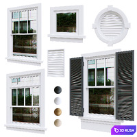Exterior windows (optimized) v.13 / Exterior windows (optimized) v.13 3D Model Corona
