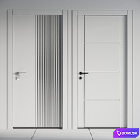 Door 01 3D Model Vray, Corona