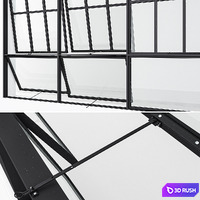 Aluminum window 17 3D Model Corona