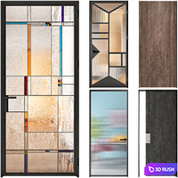 5 DOORS (with details) 3D Model Corona