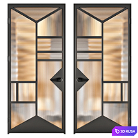 5 DOORS (with details) 3D Model Corona