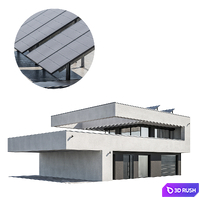 Modern house 19 | Night 3D Model Corona