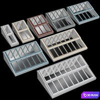 Modular roof window dormer skylight rooflight 3D Model Vray, Corona