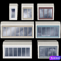 Modular roof window dormer skylight rooflight 3D Model Vray, Corona