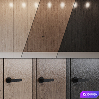 Door Wall Panel_02 3D Model Corona