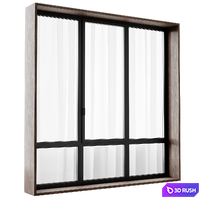 Modern windows 3D Model Vray, Corona