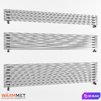 WARMMET Round H design radiator 3D Model Vray, Corona