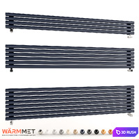 WARMMET Round H design radiator 3D Model Vray, Corona