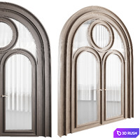 Arched door 3D Model Corona
