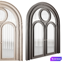 Arched door 3D Model Corona