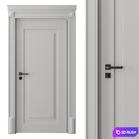 Classical Door Set 56 3D Model Vray, Corona