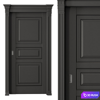 Classical Door Set 56 3D Model Vray, Corona