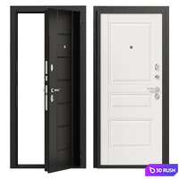 Entrance metal door Bravo 19 3D Model Corona