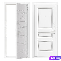 Entrance metal door Bravo 19 3D Model Corona