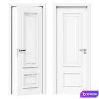 Interroom door PRIMA - overhead glazing beads on the canvas. Model P 3D Model Vray, Corona