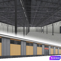 Weaving Enterprise Building 3D Model Corona