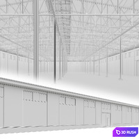 Weaving Enterprise Building 3D Model Corona
