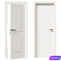 Interior door 3D Model Corona