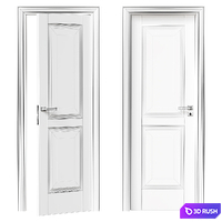 Interior door 3D Model Corona