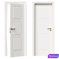 Interior door 3D Model Corona
