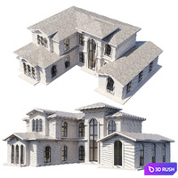 Classical house 3D Model Corona