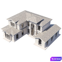 Classical house 3D Model Corona