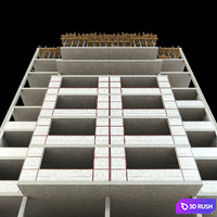 Modular Construction Site 02 3D Model Vray, Corona