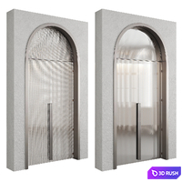 Arched doors №2 3D Model Vray