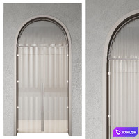 Arched doors №2 3D Model Vray