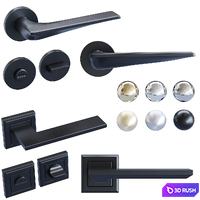 Door handles Olivari and Palladium 3D Model Vray, Corona
