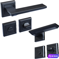 Door handles Olivari and Palladium 3D Model Vray, Corona